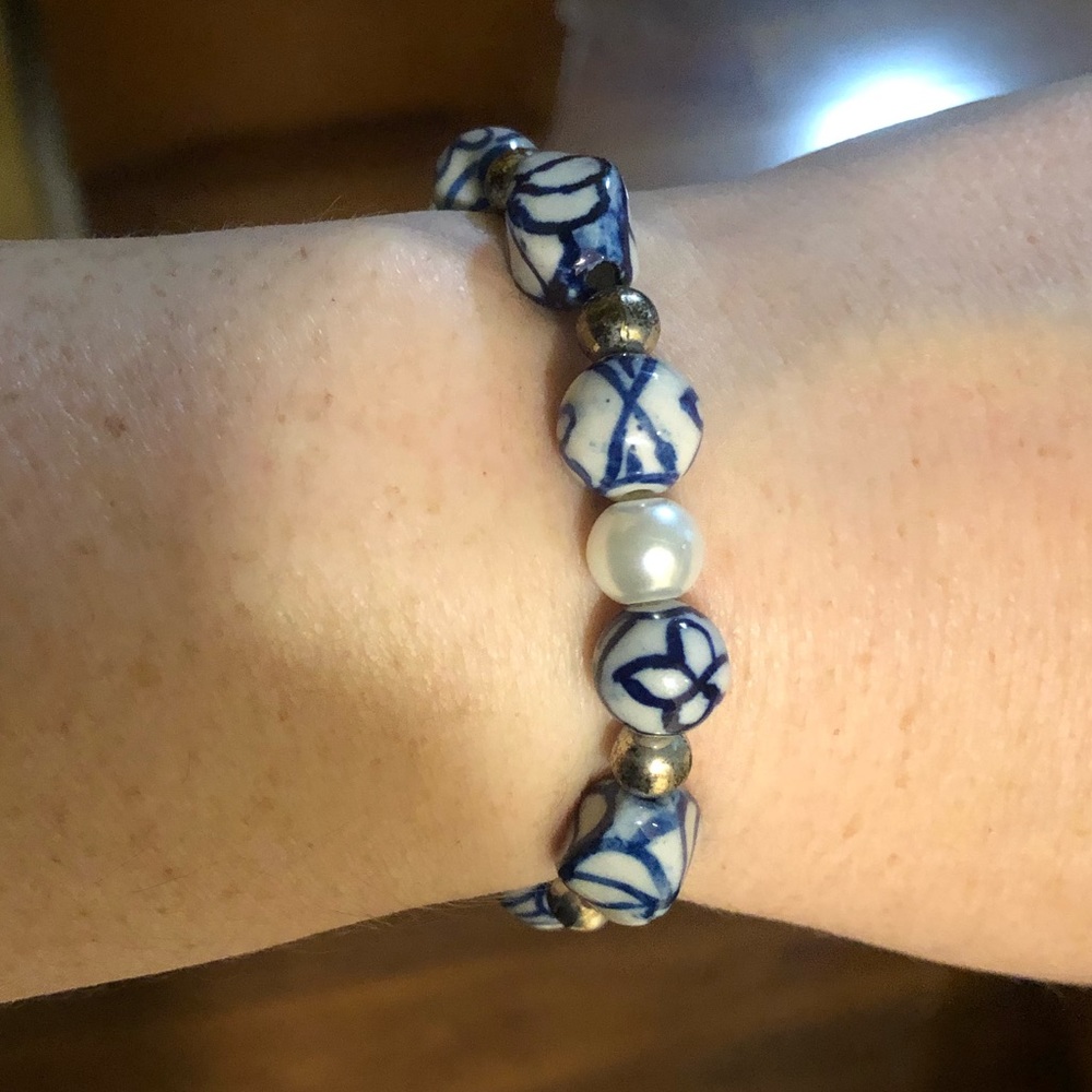 Pottery Beaded Bracelet